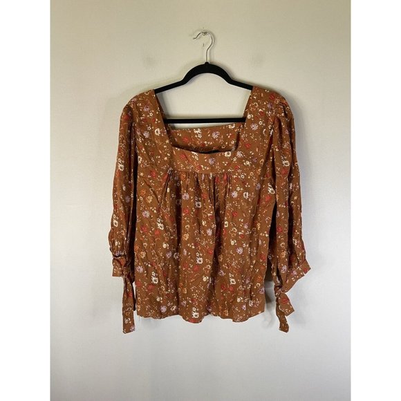 RACHEL Rachel Roy Tops - Rachel Roy Floral Boho 3/4 Sleeve Top Size Medium NWT New